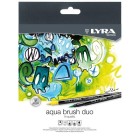 Material Bellas Artes - Pintura - Estuche 36 rotuladores doble punta pincel. Aqua Brush Duo, Lyra | totenart.com