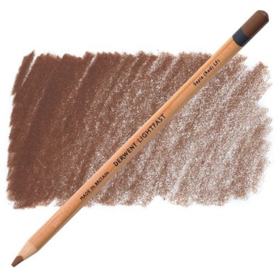 Material Bellas Artes – pintura-y-dibujo - Lápiz al óleo Sepia Rojo Lightfast Derwent | totenart.com