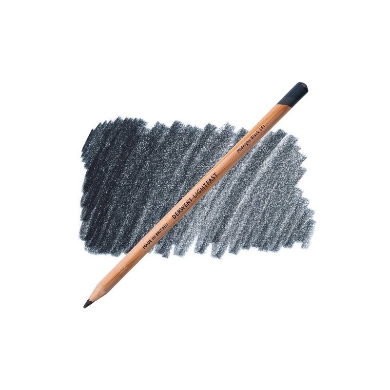 Material Bellas Artes – pintura-y-dibujo - Lápiz al óleo Negro Medianoche Lightfast Derwent | totenart.com