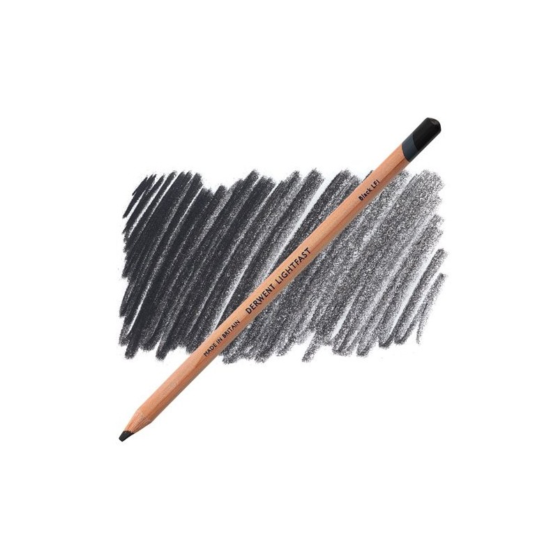 Material Bellas Artes – pintura-y-dibujo - Lápiz al óleo Negro Lightfast Derwent | totenart.com
