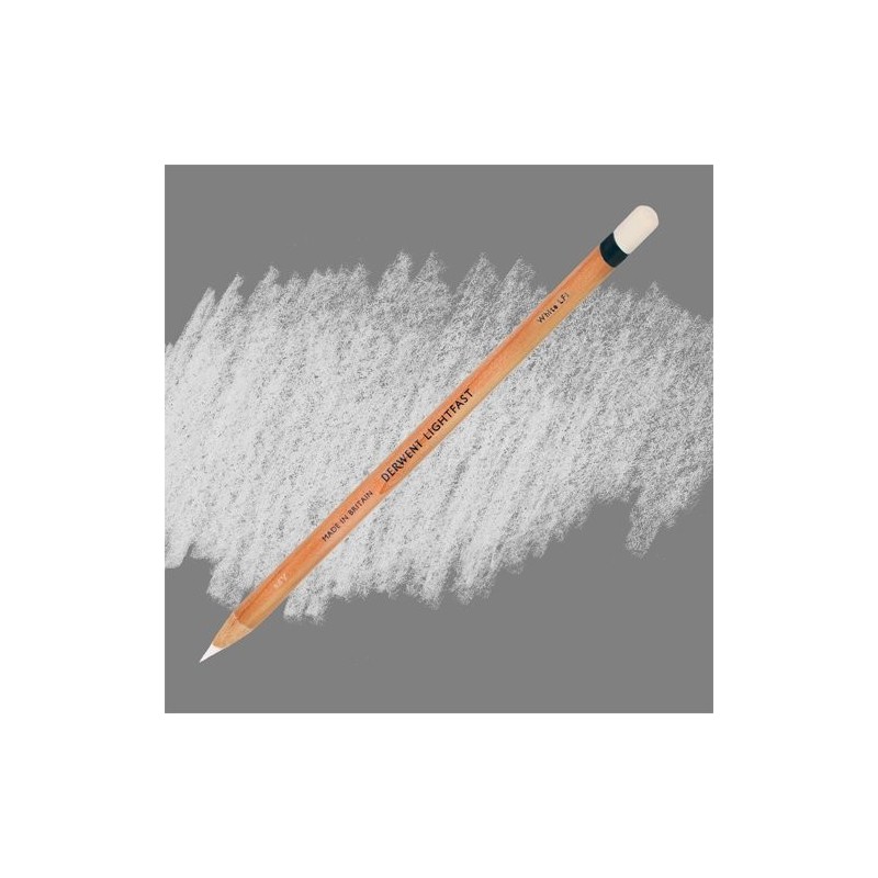 Material Bellas Artes – pintura-y-dibujo - Lápiz al óleo Blanco Lightfast Derwent | totenart.com