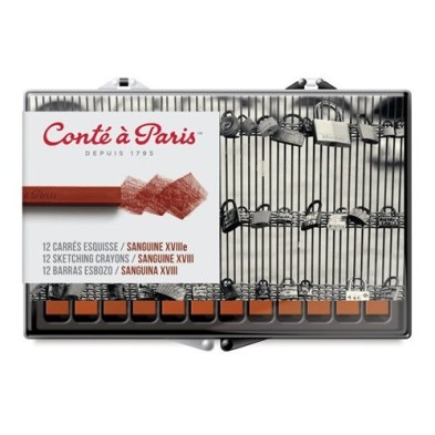 Material Bellas Artes - Dibujo - Caja Carres Conte 12 uds. sanguina | totenart.com