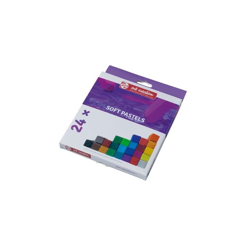 Material Bellas Artes – pintura-y-dibujo - Caja pastel seco barra suave 24 colores Art Creation | totenart.com