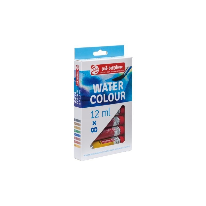 Material Bellas Artes - Pintura - Caja acuarelas Art Creation, 8 tubos 12 ml | totenart.com
