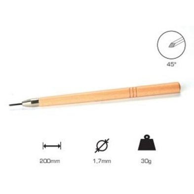 Buril cuadrado 1.7 mm., mango largo