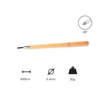 Buril cuadrado 2.4 mm., Mango Largo