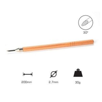 Buril Elipsoide 2.7 mm., Mango largo