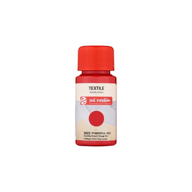 Material Bellas Artes - Pintura - Tinta Textil Rojo Poder 3023, 50 ml. ArtCreation | totenart.com
