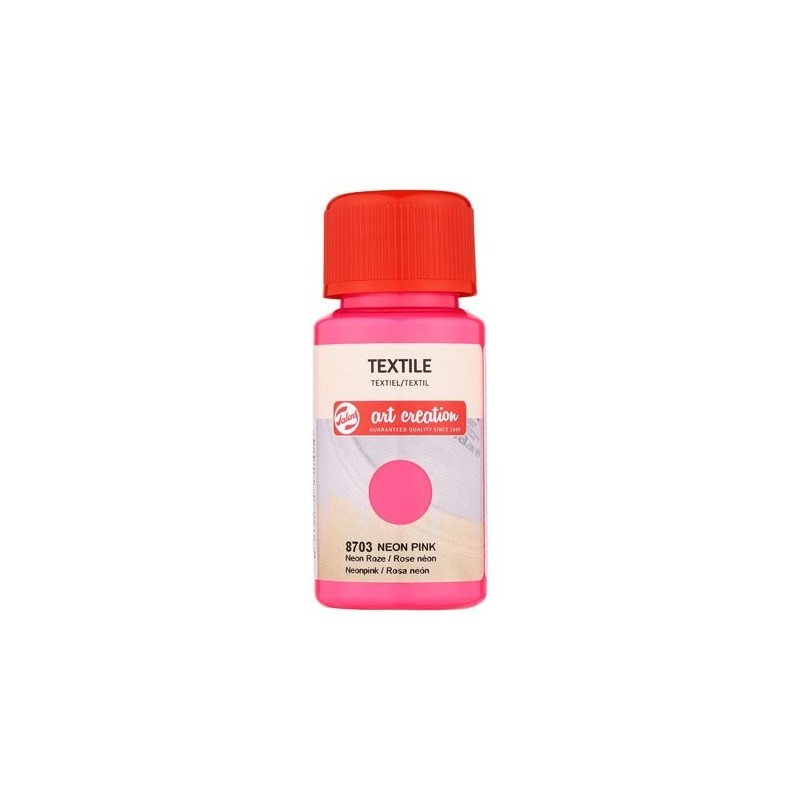 Material Bellas Artes - Pintura - Tinta Textil Rosa Neón 8703, 50 ml. ArtCreation | totenart.com