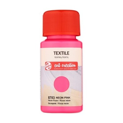 Material Bellas Artes - Pintura - Tinta Textil Rosa Neón 8703, 50 ml. ArtCreation | totenart.com