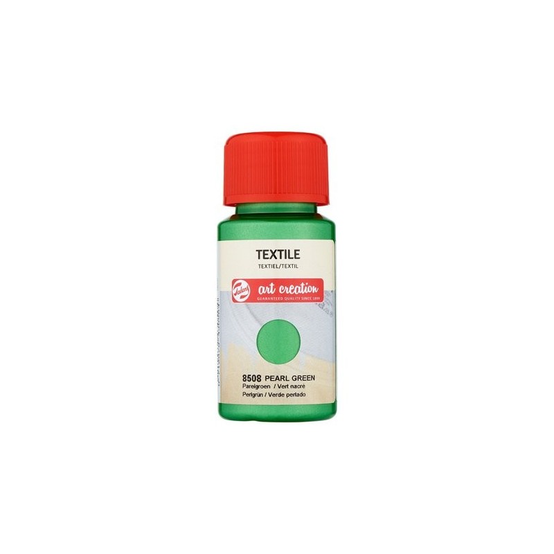 Material Bellas Artes - Pintura - Tinta Textil Verde Perlado 8508, 50 ml. ArtCreation | totenart.com