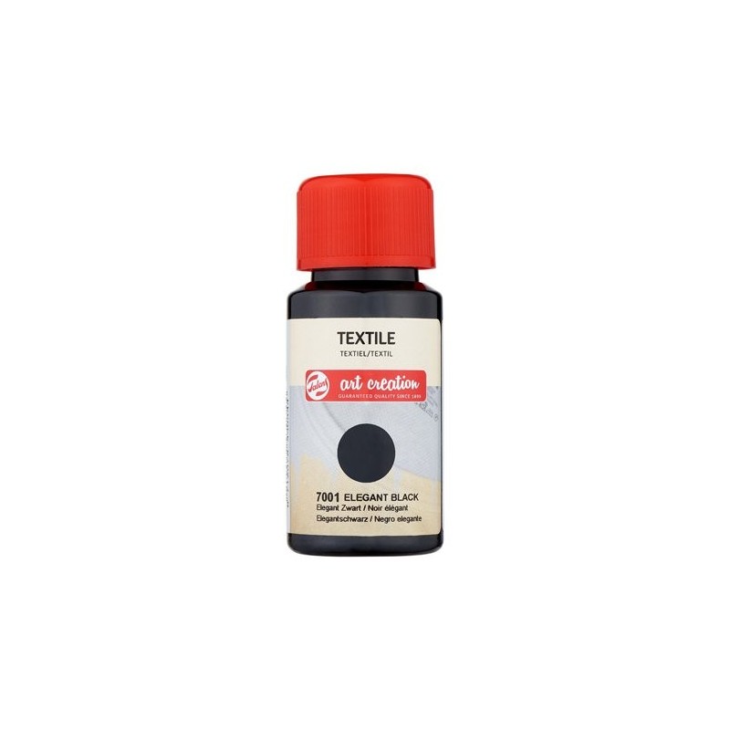Material Bellas Artes - Pintura - Tinta Textil Negro Elegante 7001, 50 ml. ArtCreation | totenart.com