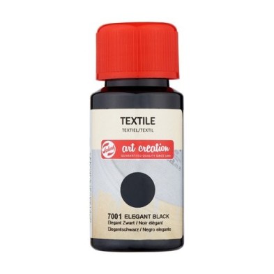 Material Bellas Artes - Pintura - Tinta Textil Negro Elegante 7001, 50 ml. ArtCreation | totenart.com