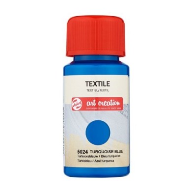 Material Bellas Artes - Pintura - Tinta Textil Azul Turquesa 5024, 50 ml. ArtCreation | totenart.com