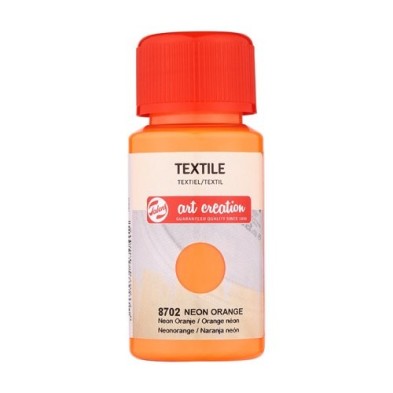 Material Bellas Artes - Pintura - Tinta Textil Naranja Neón 8702, 50 ml. ArtCreation | totenart.com