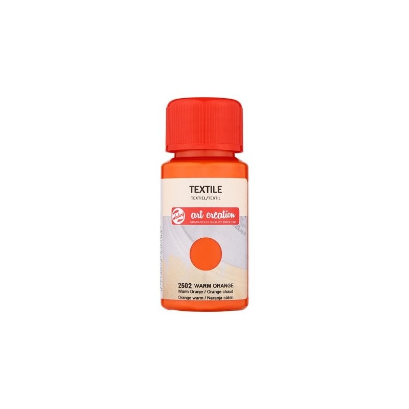 Material Bellas Artes - Pintura - Tinta Textil Naranja Cálido 2502, 50 ml. ArtCreation | totenart.com