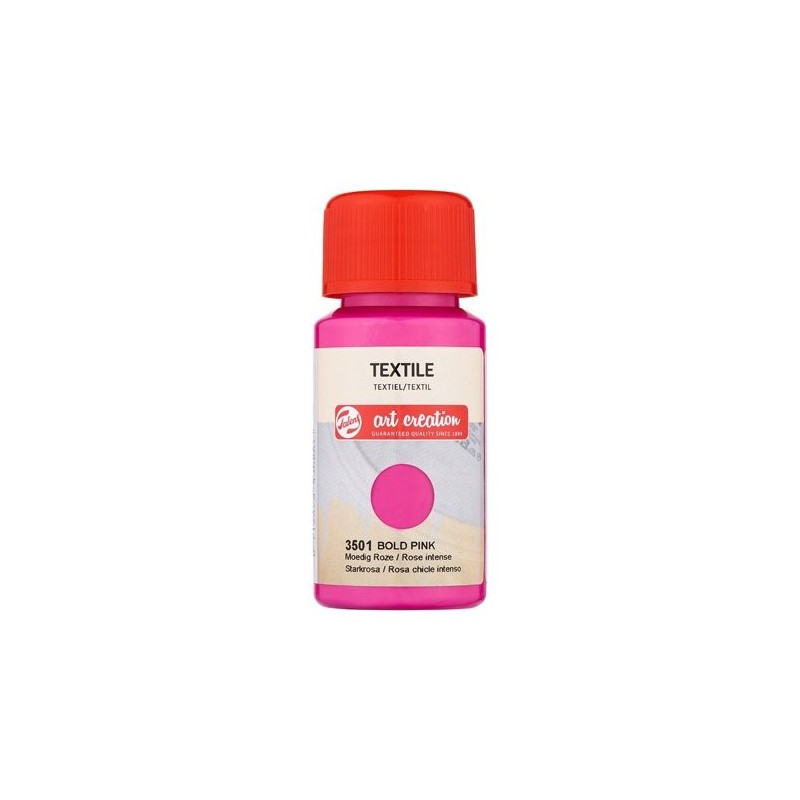 Material Bellas Artes - Pintura - Tinta Textil Rosa Chicle Intenso 3501, 50 ml. ArtCreation | totenart.com