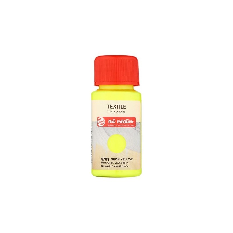 Material Bellas Artes - Pintura - Tinta Textil Amarillo Neón 8701, 50 ml. ArtCreation | totenart.com