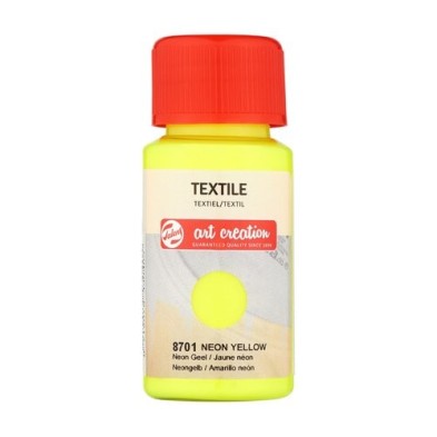 Material Bellas Artes - Pintura - Tinta Textil Amarillo Neón 8701, 50 ml. ArtCreation | totenart.com