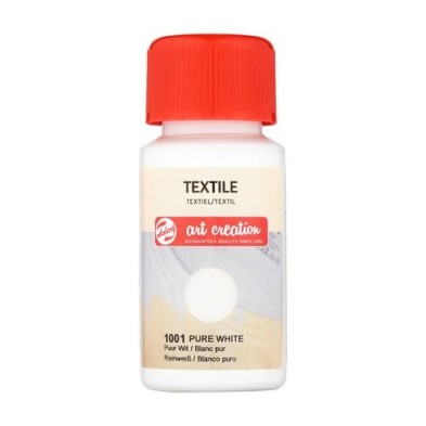 Material Bellas Artes - Pintura - Tinta Textil Blanco Puro 1001, 50 ml. ArtCreation | totenart.com