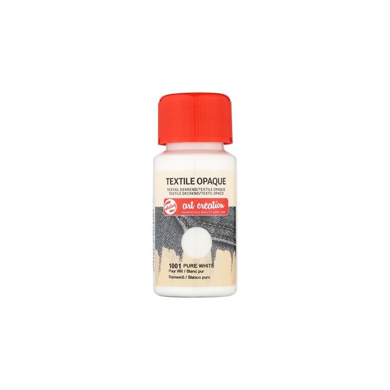 Material Bellas Artes - Pintura - Tinta Textil Opaca Blanco Puro 1001, 50 ml. ArtCreation | totenart.com