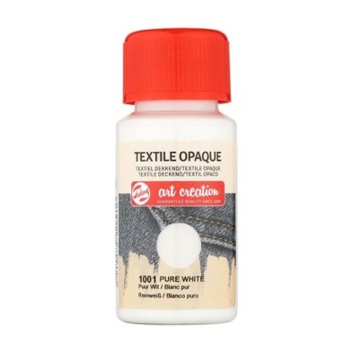 Material Bellas Artes - Pintura - Tinta Textil Opaca Blanco Puro 1001, 50 ml. ArtCreation | totenart.com