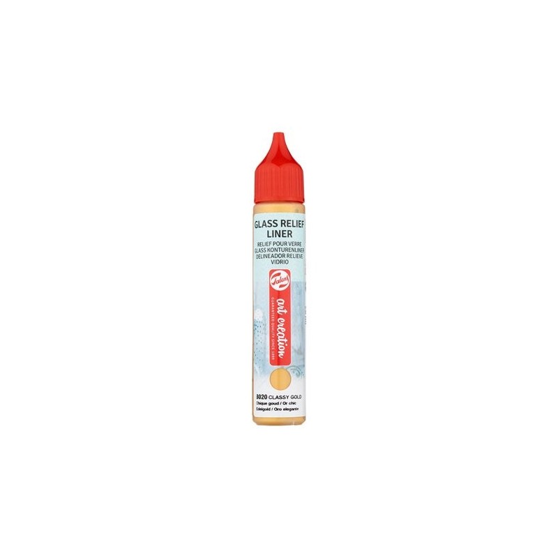 Material Bellas Artes - Pintura - Delineador Relieve Vidrio Oro Elegante 8020, 28 ml. ArtCreation | totenart.com