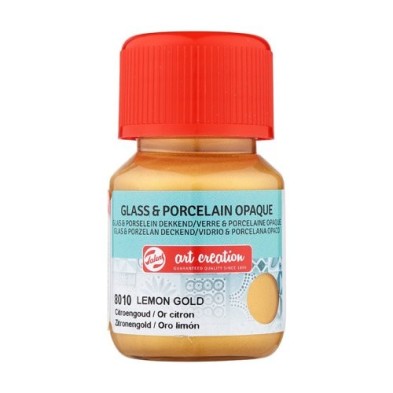 Material Bellas Artes - Pintura - Tinta Opaca Vidrio y Porcelana Oro Limón 8010, 30 ml. ArtCreation | totenart.com