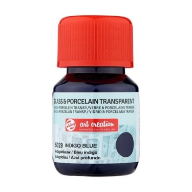 Material Bellas Artes - Pintura - Tinta Transparente Vidrio y Porcelana Azul Profundo 5029, 30 ml. ArtCreation | totenart.com