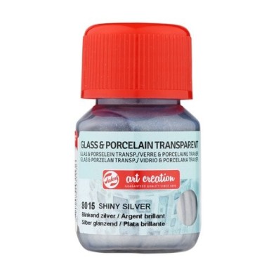 Material Bellas Artes - Pintura - Tinta Transparente Vidrio y Porcelana Plata Brillante 8015, 30 ml. ArtCreation | totenart.com