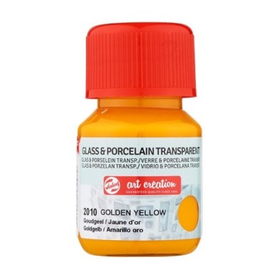 Material Bellas Artes - Pintura - Tinta Transparente Vidrio y Porcelana Amarillo Oro 2010, 30 ml. ArtCreation | totenart.com