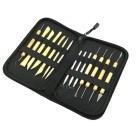 Estuche cremallera 14 herramientas para ceramica. -10-
