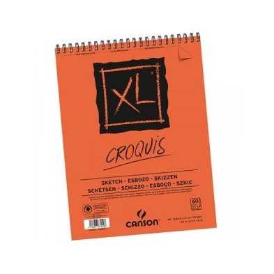 Material Bellas Artes – pintura-y-dibujo - Block XL Croquis Canson 14.5x21 cm. 90 gr. 60 h., con espiral | totenart.com