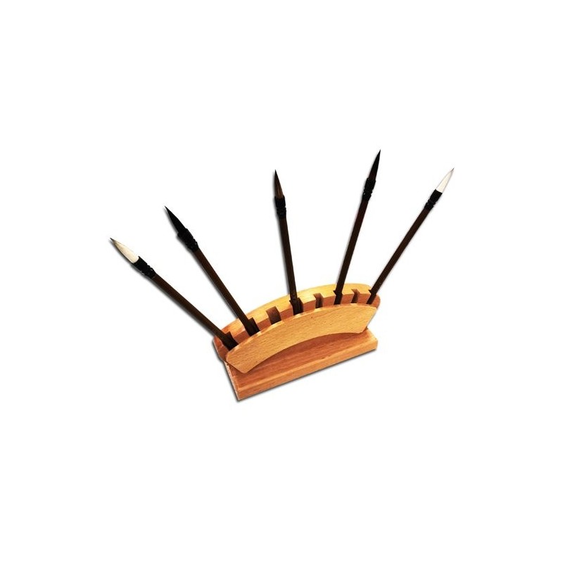 Material Bellas Artes - Pintura - Portapinceles EXPOSITOR madera para 8 pinceles | totenart.com