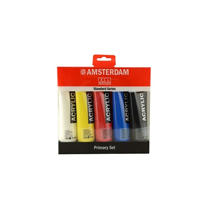 Material Bellas Artes - Pintura - Set Acrílico Amsterdam 5 colores (120 ml) | totenart.com
