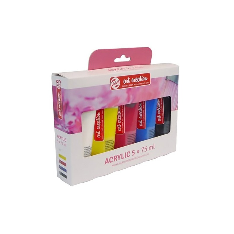 Material Bellas Artes - Pintura - Set Acrílico Art Creation 5 colores (75 ml) | totenart.com