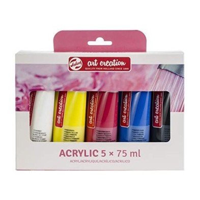 Material Bellas Artes - Pintura - Set Acrílico Art Creation 5 colores (75 ml) | totenart.com
