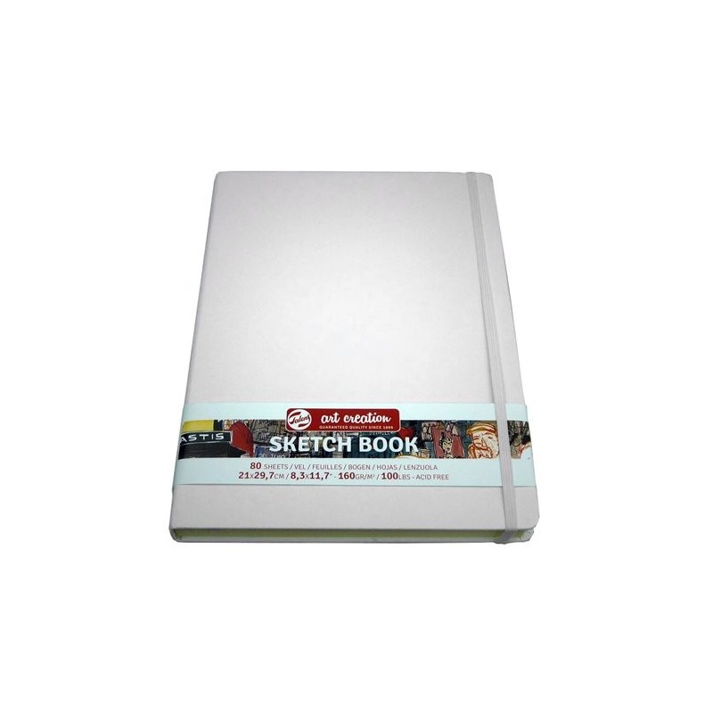 Material Bellas Artes - dibujo - Bloc de Esbozo blanco, A4, banda elastica, 80 h, 140 gr. | totenart.com