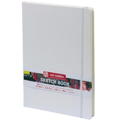 Material Bellas Artes - dibujo - Bloc de Esbozo blanco, A4, banda elastica, 80 h, 140 gr. | totenart.com