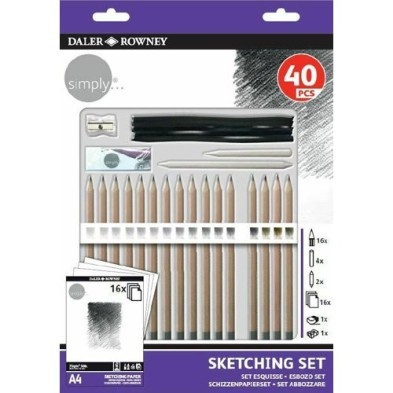 Material Bellas Artes - Pintura - Kit de iniciación dibujo (40 piezas) | totenart.com