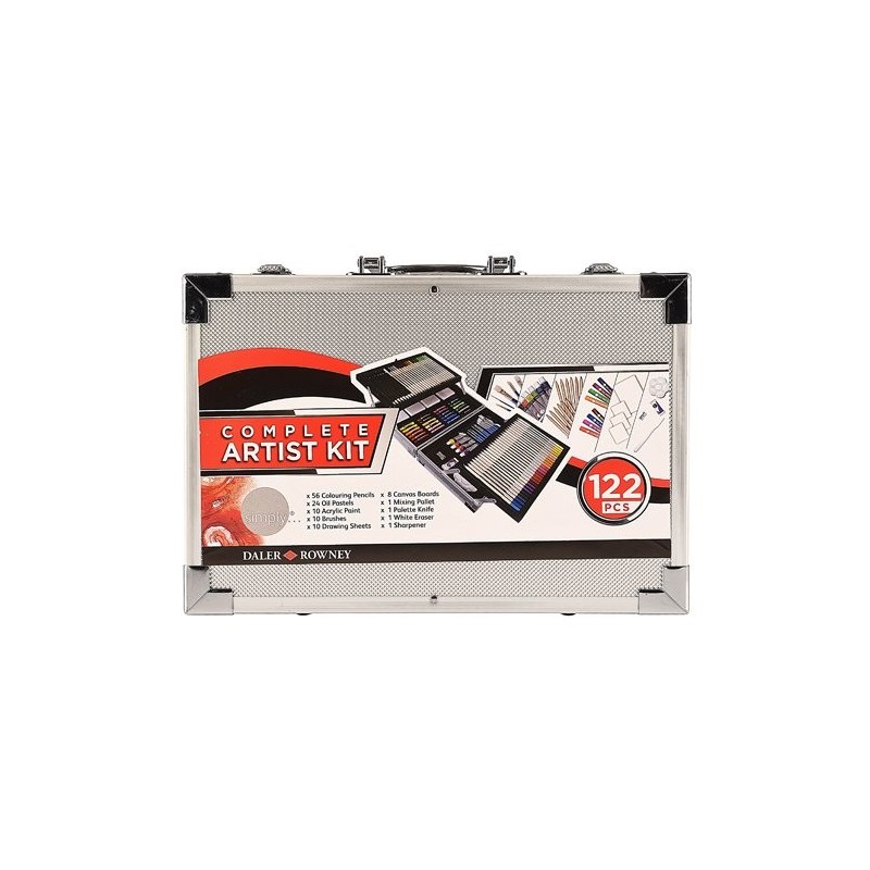 Material Bellas Artes - Pintura - Set completo 122 piezas, Simply, Daler Rowney | totenart.com