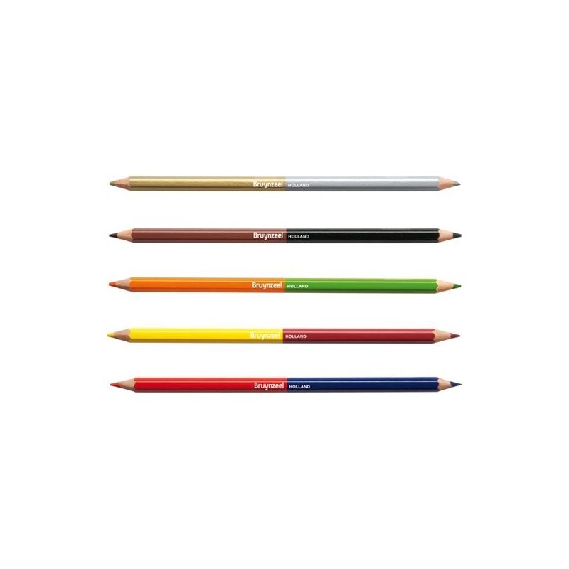 Material Bellas Artes - Pintura - Estuche 12 lapices color doble punta Bruynzeel | totenart.com