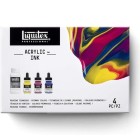 Material Bellas Artes - Pintura - Set Tintas Acrilicas Liquitex, 3 colores primarios, 30 ml + Pouring medium 118 ml. ** | totena