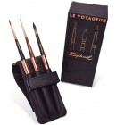 Material Bellas Artes - Pintura - Set 3 pinceles de viaje Raphael con estuche imitación cuero | totenart.com