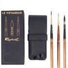 Material Bellas Artes - Pintura - Set 3 pinceles de viaje Raphael con estuche imitación cuero | totenart.com