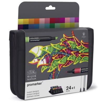Material Bellas Artes - Pintura - Rotulador Promarker Winsor & Newton , set 24 uds., Estudiante | totenart.com