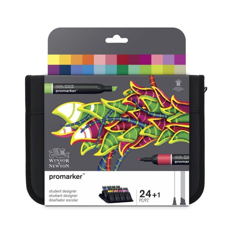 Material Bellas Artes - Pintura - Rotulador Promarker Winsor & Newton , set 24 uds., Estudiante | totenart.com