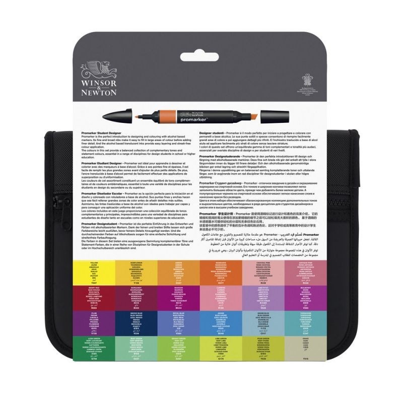 Material Bellas Artes - Pintura - Rotulador Promarker Winsor & Newton , set 24 uds., Estudiante | totenart.com