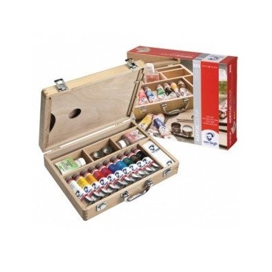 Material Bellas Artes - Pintura - Caja de madera con 10 colores acrílicos Van Gogh (40 ml) | totenart.com