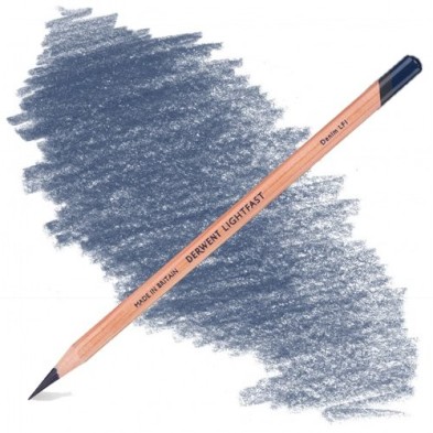 Material Bellas Artes – pintura-y-dibujo - Lápiz al óleo Azul Vaquero Lightfast Derwent | totenart.com